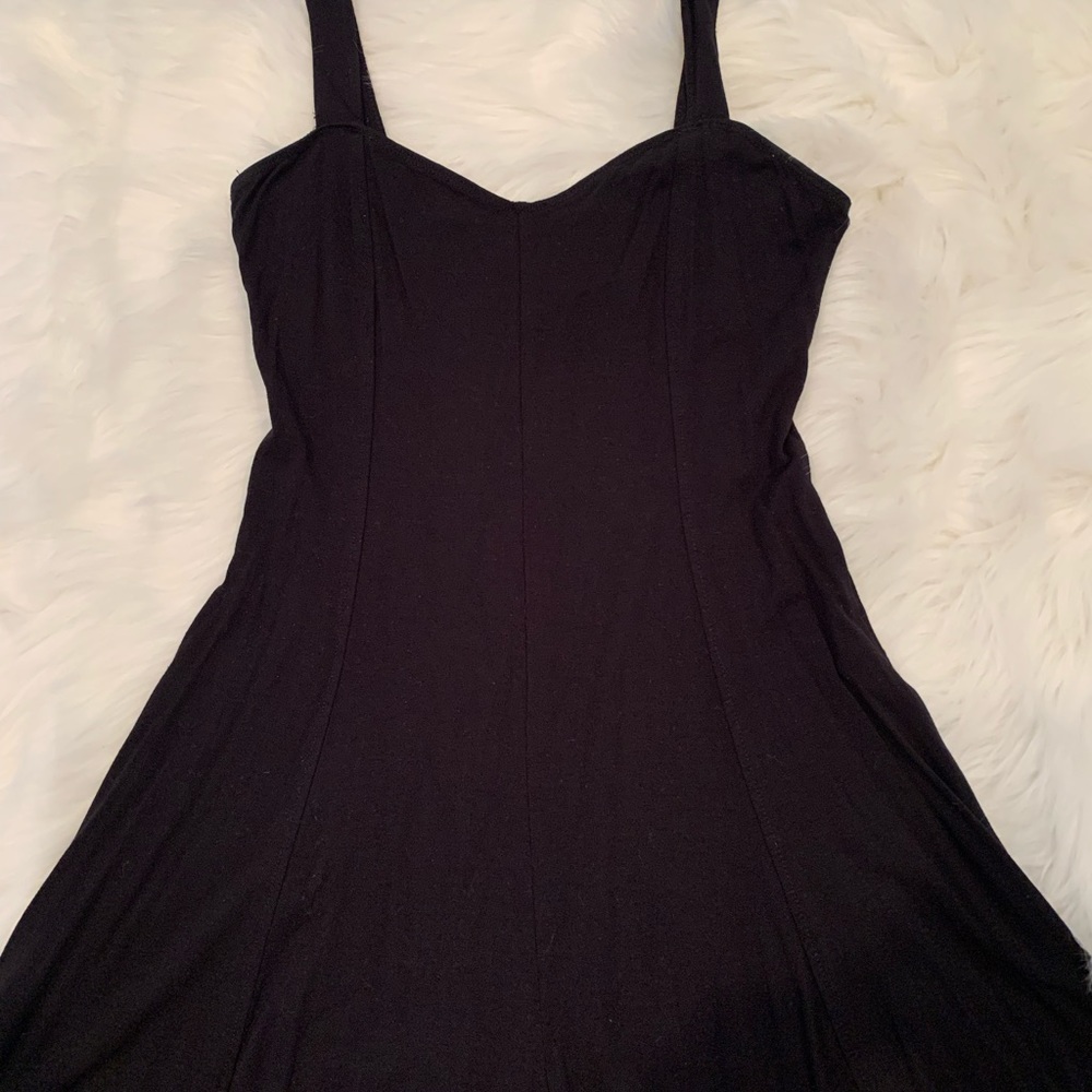 Forever 21, black shorts romper/dress (middle), Size S